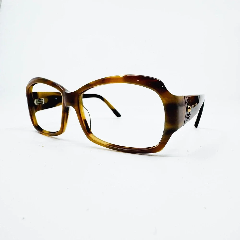 Celine Dion Eyeglass Frames Women Brown Tortoise CD5501 BR 56-15-130